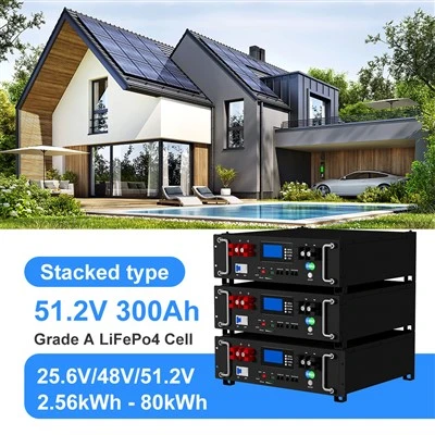 ZBPOWER STAPABLE 51,2 V 300AH LITHIUM Batterie 6000 Zykluslebensdauer 15 kWh